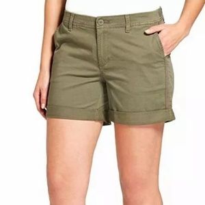 A New Day Army Green Shorts Size 10